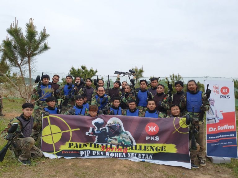 Semarak Halal bi Halal, Puluhan WNI Mengikuti “Paintball Spring Challenge” yang Digelar PIP PKS Korea Selatan